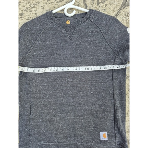 Carhartt Women's Spellout Sweatshirt Grey Long Sleeves Size XS EUC - Picture 10 of 10